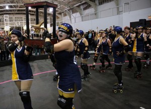 The Wrecking Belles celebrate their second B.A.D. league championship on Oct. 24 in San Francisco. The team's first championship was in 2007.